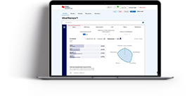 Image d’un écran qui présente l’outil Wealthscope   