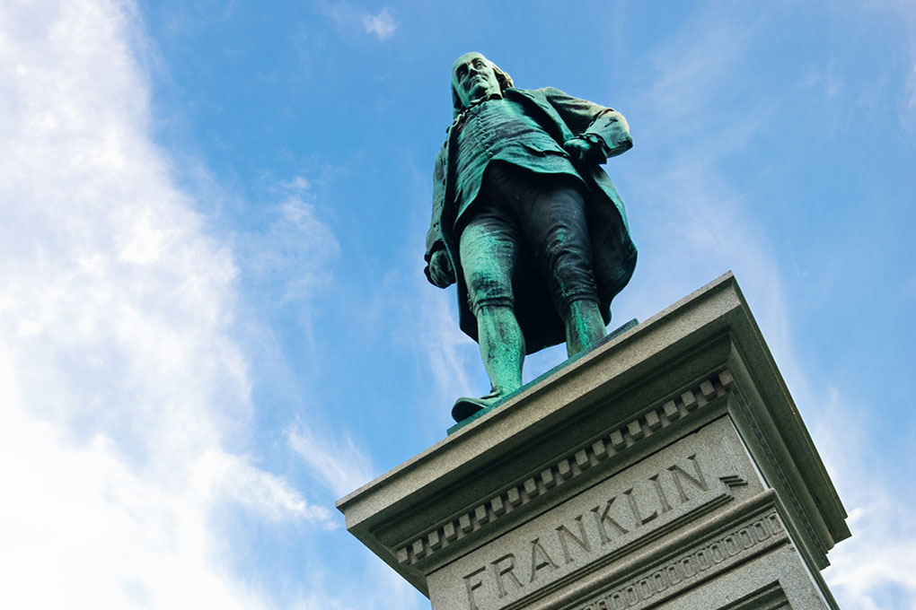 Statue Benajmin Franklin
